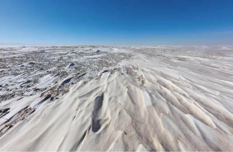 Die Gobi im Winter Eisiger Wind und Kälte prägen die Landschaft Конец - фото 63