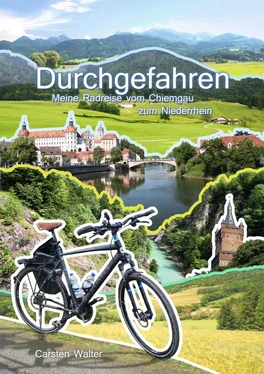 Carsten Walter Durchgefahren - Meine Radreise vom Chiemgau zum Niederrhein обложка книги