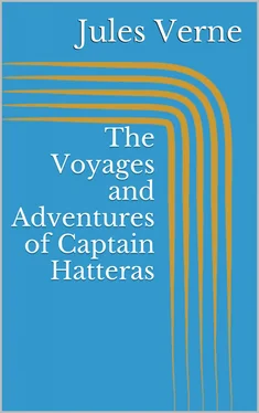 Jules Verne The Voyages and Adventures of Captain Hatteras обложка книги