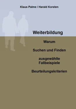 Klaus Palme Weiterbildung: Warum, Suchen und Finden, ausgewählte Fallbeispiele, Beurteilungskriterien обложка книги