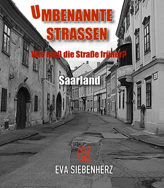 Eva Siebenherz Umbenannte Straßen im Saarland обложка книги