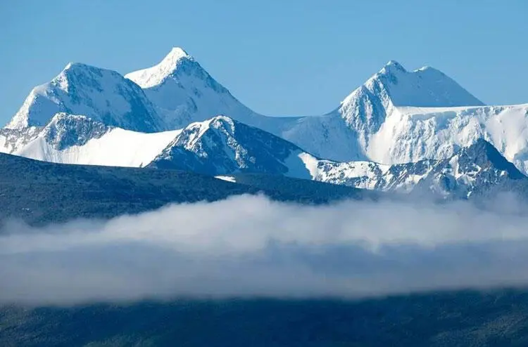 Катунские столбы с севера Фото Л Т Яскина Конец ледника Геблера Фото В - фото 107