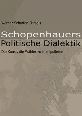 Werner Schatten (Hrsg.) Schopenhauers Politische Dialektik обложка книги