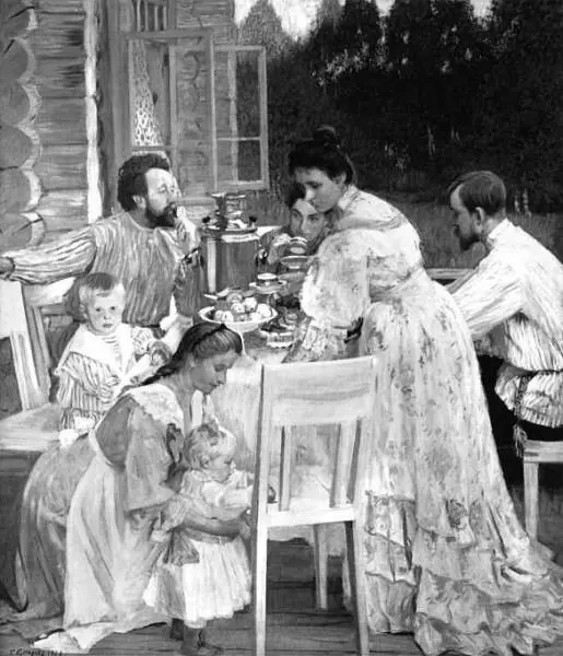 На террасе Художник Б Кустодиев 1906 г Поговорим о другом Вы мой - фото 8