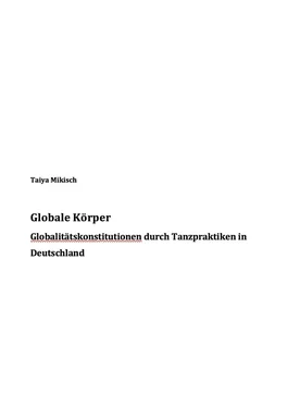 Taiya Mikisch Globale Körper обложка книги
