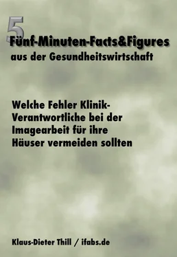 Klaus-Dieter Thill Welche Fehler Klinik-Verantwortliche bei der Imagearbeit für ihre Häuser vermeiden sollten обложка книги