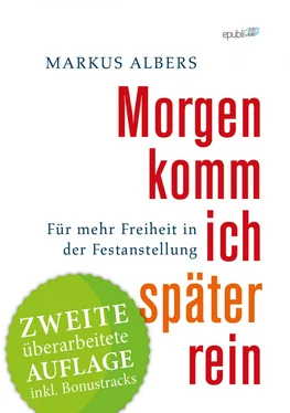 Markus Albers Morgen komm ich später rein - Für mehr Freiheit in der Festanstellung обложка книги