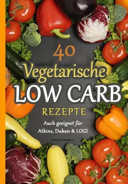 Atkins Diaetplan.de 40 Vegetarische Low Carb Rezepte обложка книги