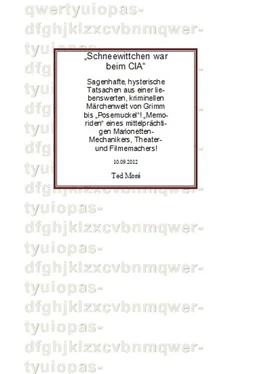 Ted Moré Schneewittchen war beim CIA обложка книги