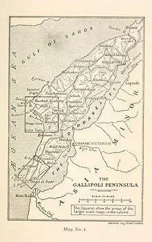 Map No 1 The Peninsula of Gallipoli or Thracian Chersonese from its - фото 1