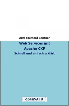 Axel Eberhard Leistner Web Services mit Apache CXF обложка книги