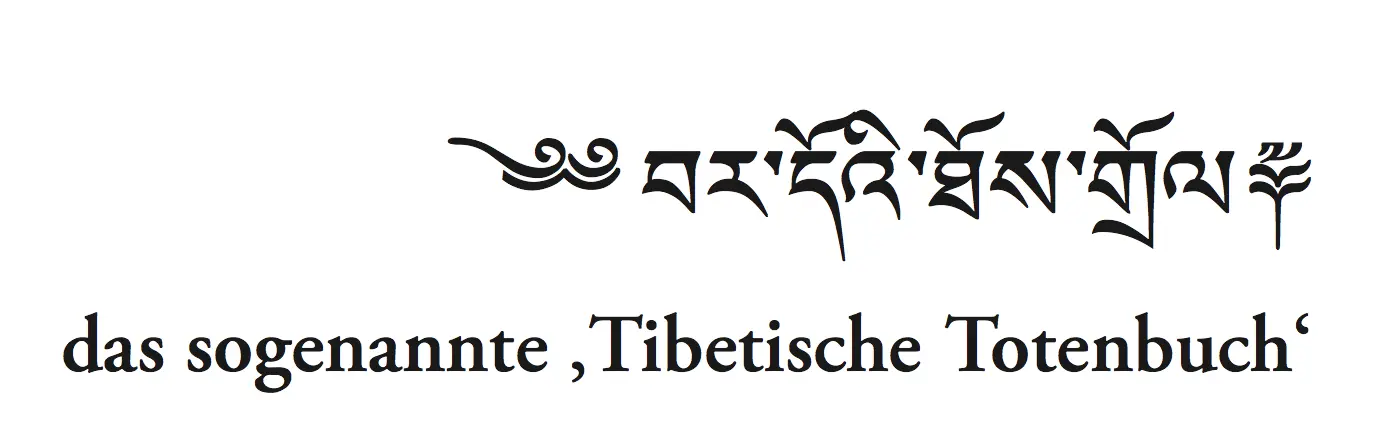 Titel der tibetischen Originalausgabe Gterchen Bardothosgrolchenmo - фото 2