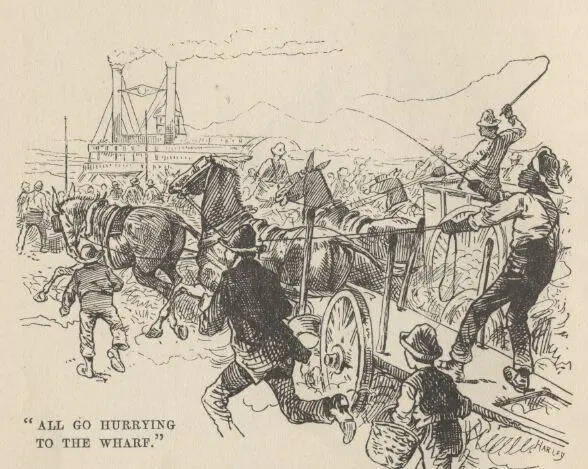 Drays carts men boys all go hurrying from many quarters to a common center - фото 32