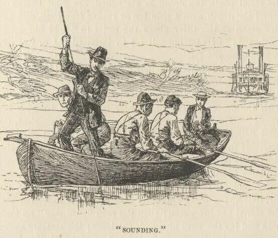 Sounding is done in this way The boat ties up at the shore just above the - фото 75