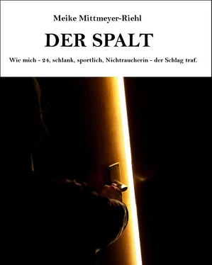 Meike Mittmeyer-Riehl Der Spalt: Wie mich – 24, schlank, sportlich, Nichtraucherin – der Schlag traf. обложка книги