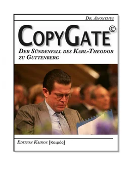 Dr. Anonymus CopyGate – Der Sündenfall des Karl-Theodor zu Guttenberg обложка книги