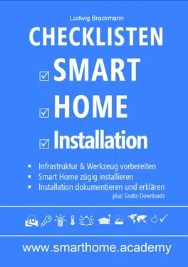 Ludwig Brackmann Checklisten Smart Home Installation обложка книги