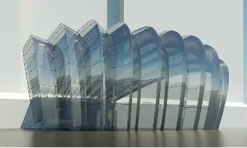 Fig 8 Design study Hotel Entrance with conical glass panels where the curve - фото 187