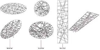 Fig 2 Lamella Configurations for different roof geometries North South West - фото 134