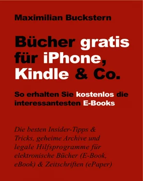 Maximilian Buckstern Bücher gratis für iPhone, Kindle & Co. обложка книги