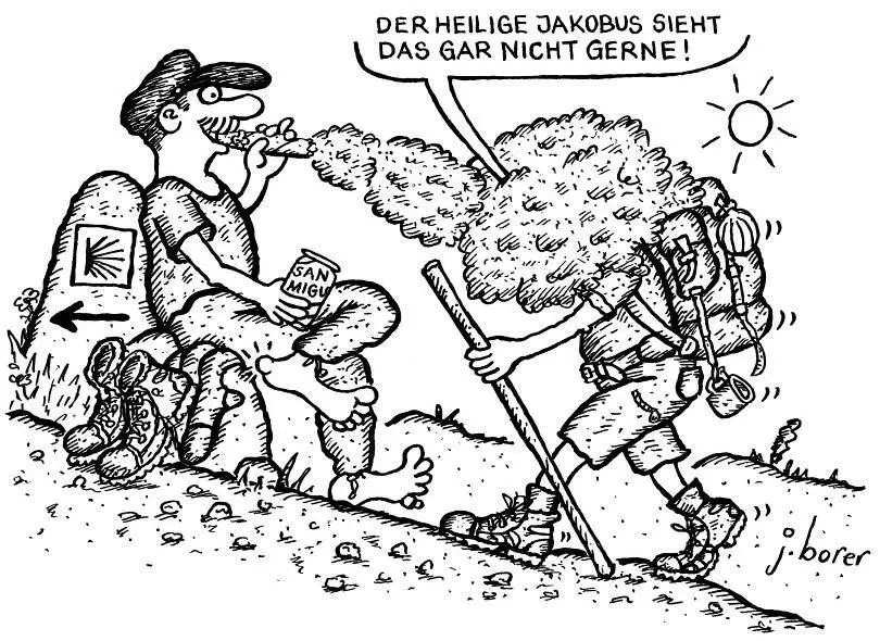 Auf dem letzten Wegstück traf ich JeanClaude mit zwei Französinnen und - фото 25