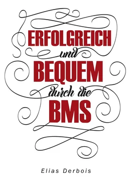 Elias Derbois ERFOLGREICH und BEQUEM durch die BMS обложка книги