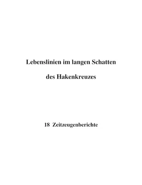 Rolf H. Arnold Lebenslinien im langen Schatten des Hakenkreuzes обложка книги
