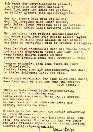 Die Gedichte die Helga für Herbert verfasste drücken ihre Gefühle für ihn - фото 12