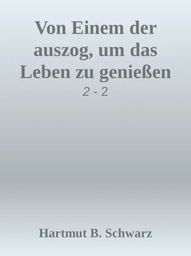 Hartmut Berthold Schwarz Von Einem der auszog, um das Leben zu genießen обложка книги