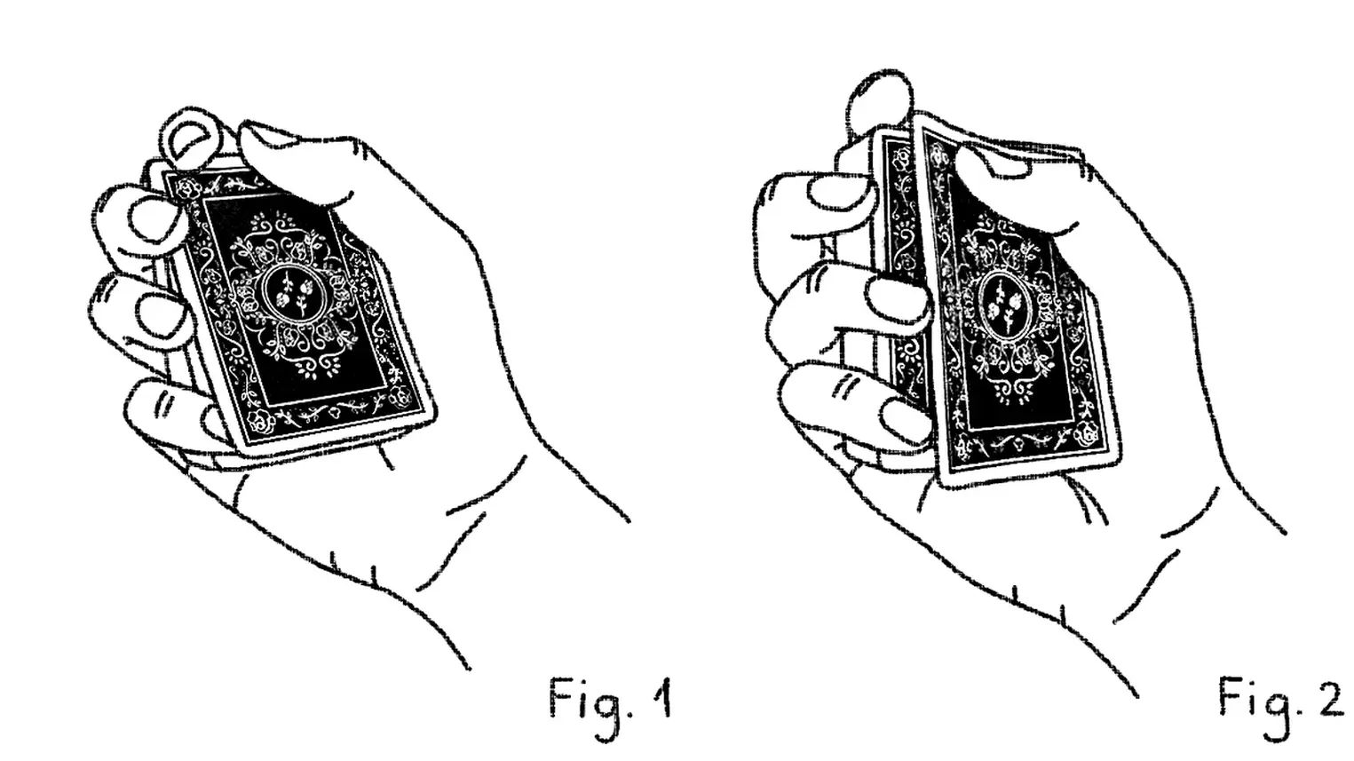 Your pinky holds a big break under the top two cards Fig 1 Squeeze with the - фото 1