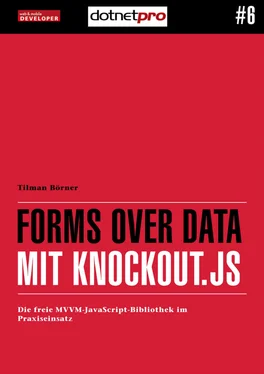 Tilman Börner Forms over Data mit Knockout.js