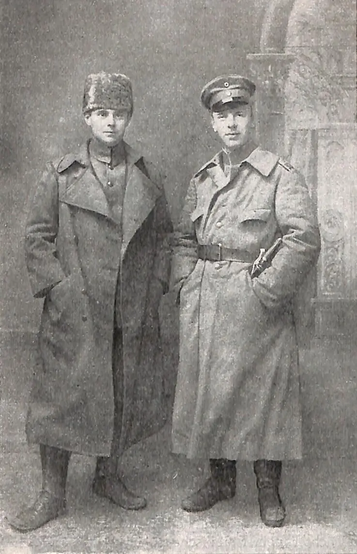 Wilhelm Litten links und Rittmeister v Abel am 6 Februar 1916 in Aleppo - фото 1