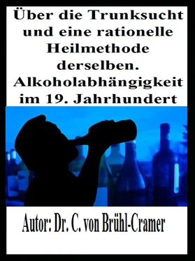 Dr. C. von Brühl-Cramer Über die Trunksucht und eine rationelle Heilmethode derselben Alkoholabhängigkeit im 19. Jahrhundert обложка книги