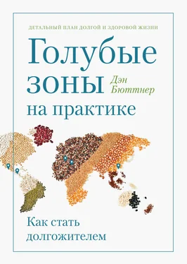 Дэн Бюттнер Голубые зоны на практике. Как стать долгожителем обложка книги