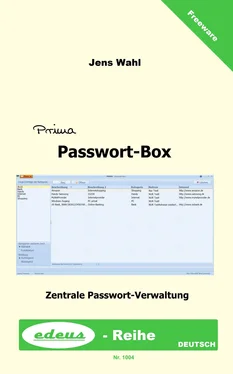 Jens Wahl PRIMA Passwort-Box обложка книги
