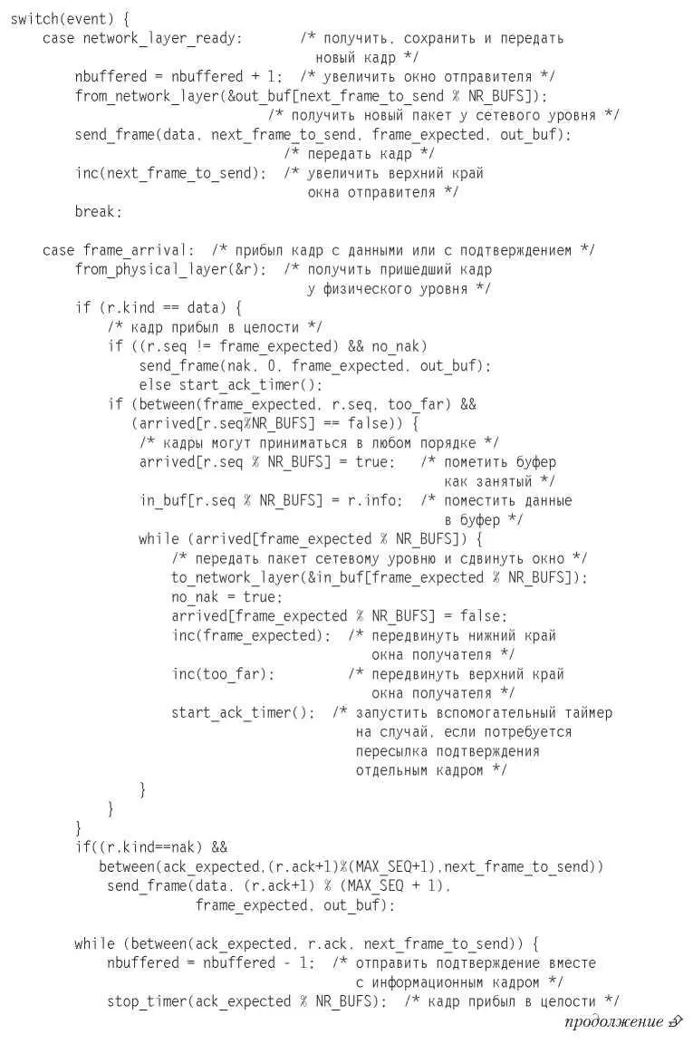 Листинг 37 продолжение Способность протокола принимать кадры в - фото 147