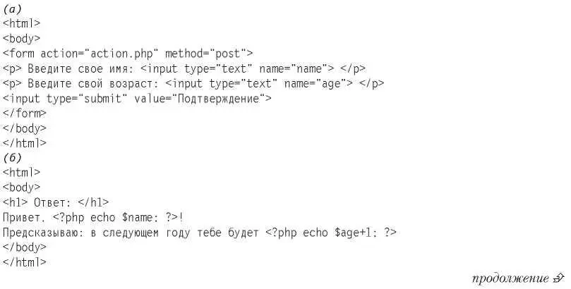Листинг 78 продолжение Несмотря на простоту использования PHP - фото 403
