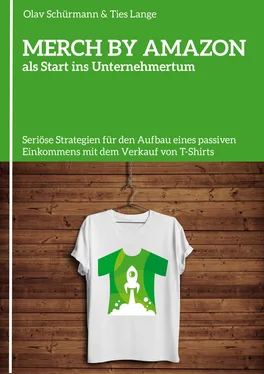 Olav Schürmann MERCH BY AMAZON als Start ins Unternehmertum обложка книги