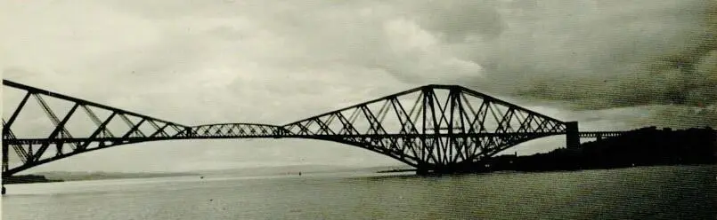 Eisenbahnbrücke über den Firth of Forth Passagiere und Besatzung bestaunen die - фото 23