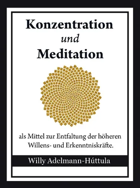 Willy Adelmann-Húttula Konzentration und Meditation обложка книги
