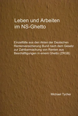 Michael Tycher Leben und Arbeiten im NS-Ghetto обложка книги