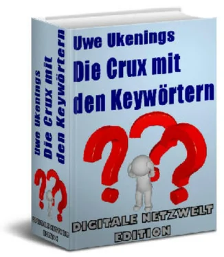 Uwe Ukenings Die Crux mit den Keywörtern обложка книги