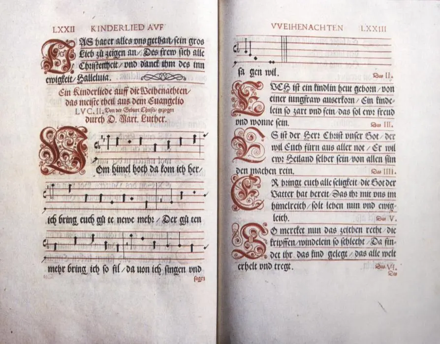 Die wohl von Luther selbst geschaffene und 1539 veröffentlichte Melodie beginnt - фото 23
