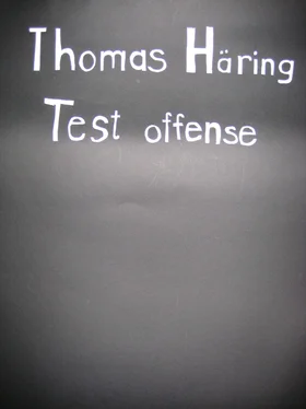 Thomas Häring Test offense обложка книги