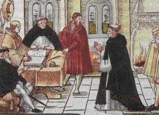 Luther in Augsburg vor Cajetan Aber dann erklärte er kurz Dreierlei habe er - фото 19