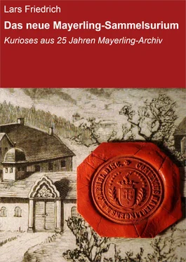 Lars Friedrich Das neue Mayerling-Sammelsurium обложка книги