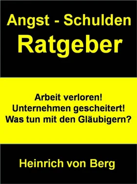 Heinrich von Berg Angst - Schulden - Ratgeber обложка книги