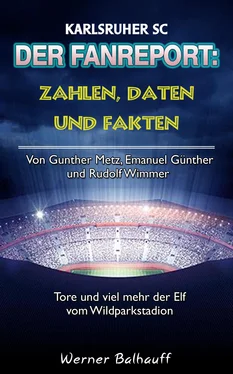 Werner Balhauff Der KSC – Zahlen, Daten und Fakten des Karlsruher SC обложка книги