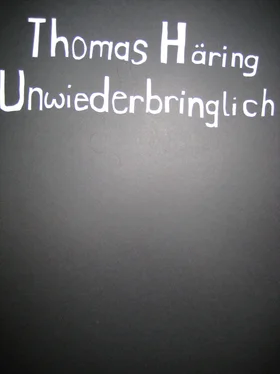 Thomas Häring Unwiederbringlich обложка книги
