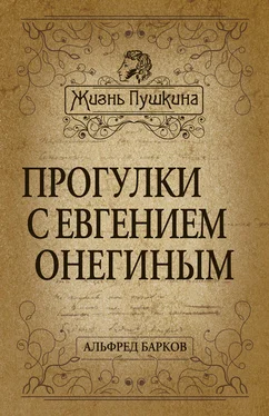 Альфред Барков Прогулки с Евгением Онегиным обложка книги